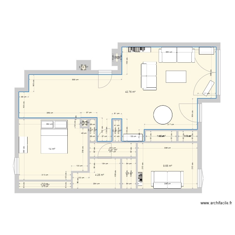 gambetta. Plan de 0 pièce et 0 m2