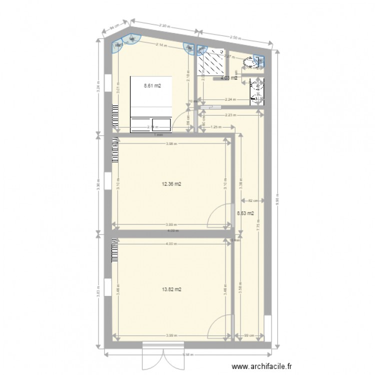 etage . Plan de 0 pièce et 0 m2