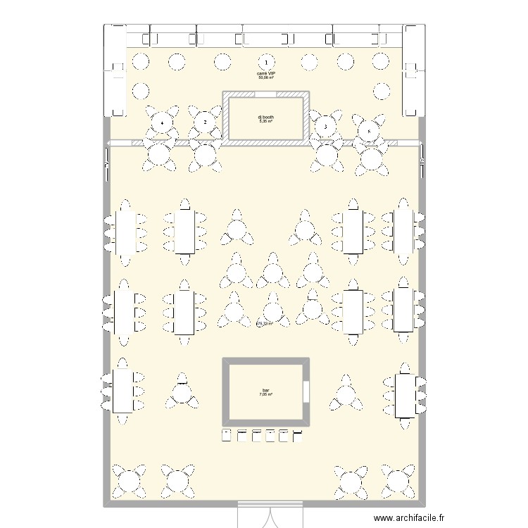 plan 1. Plan de 4 pièces et 248 m2