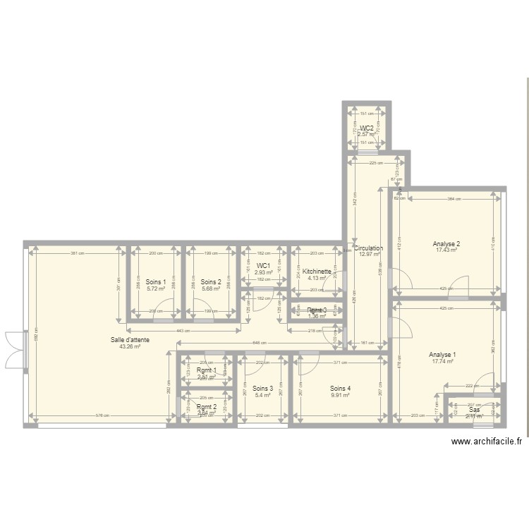 Vigneux existant 010618. Plan de 0 pièce et 0 m2