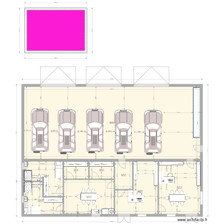 saon legr. Plan de 10 pièces et 312 m2