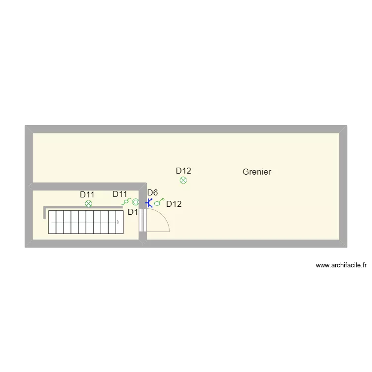 Grenier. Plan de Grenier. Plan de