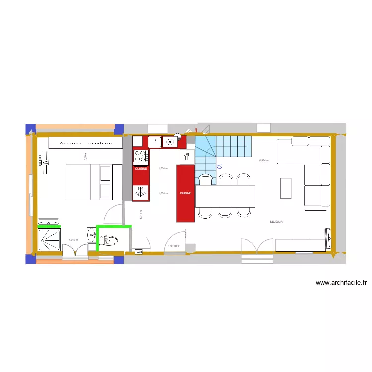 mon projet 6 SANS MEUBLE. Plan de 