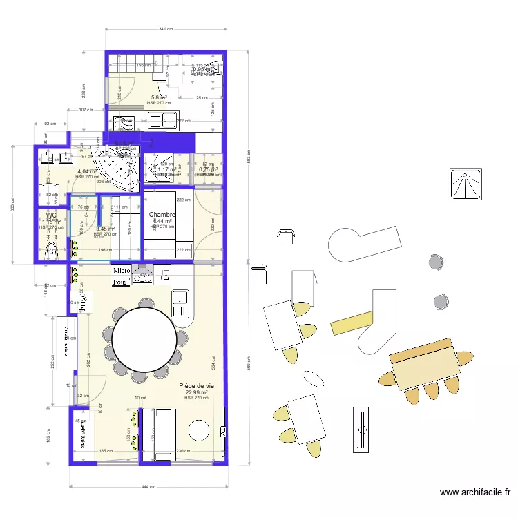 Verdun 10 places V5. Plan de 