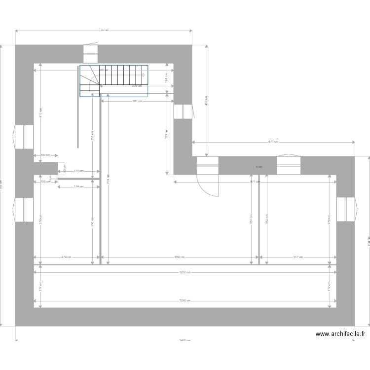 BERGERIE ETAGE 2  + 30% + SOUS SOL ELEVATION 1.30M. Plan de 3 pièces et 94 m2