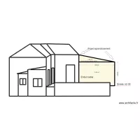 Fa&ccedil;ade sud Ouest extension garage