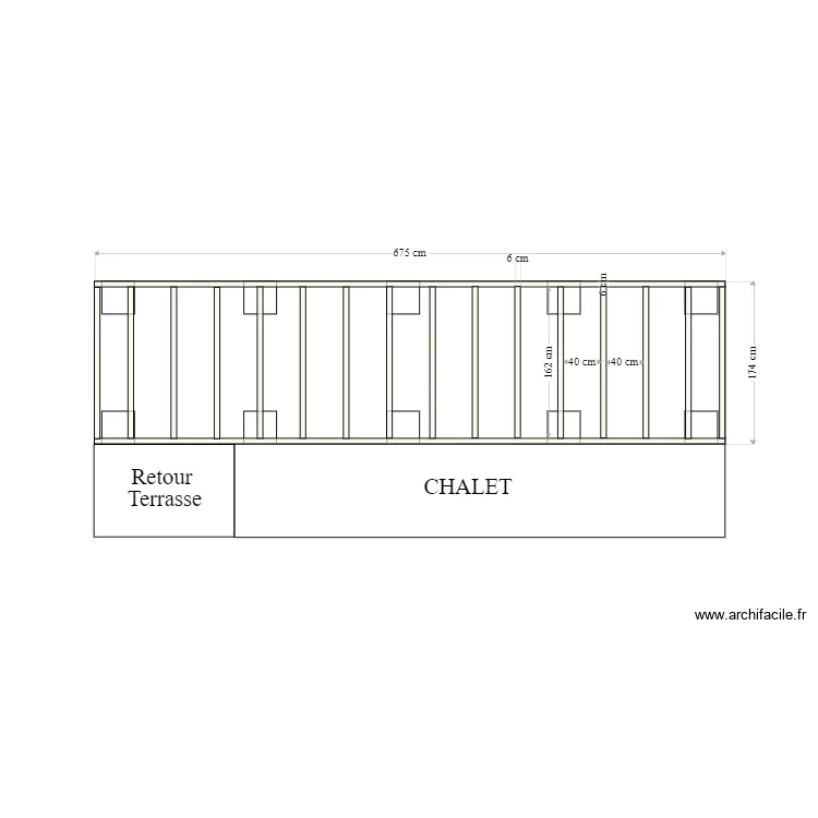 Terrasse caucourt. Plan de 