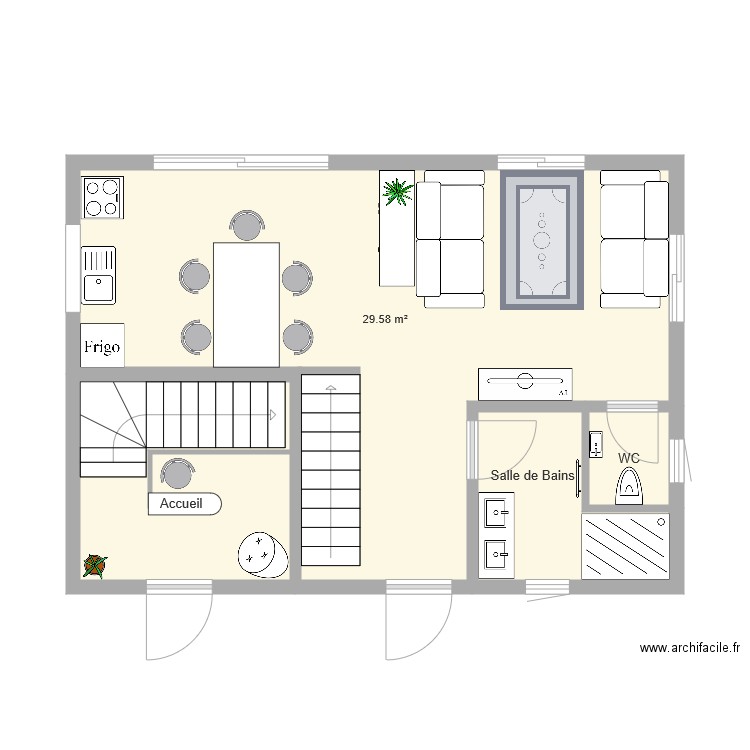 Mazot RDC 1. Plan de 0 pièce et 0 m2