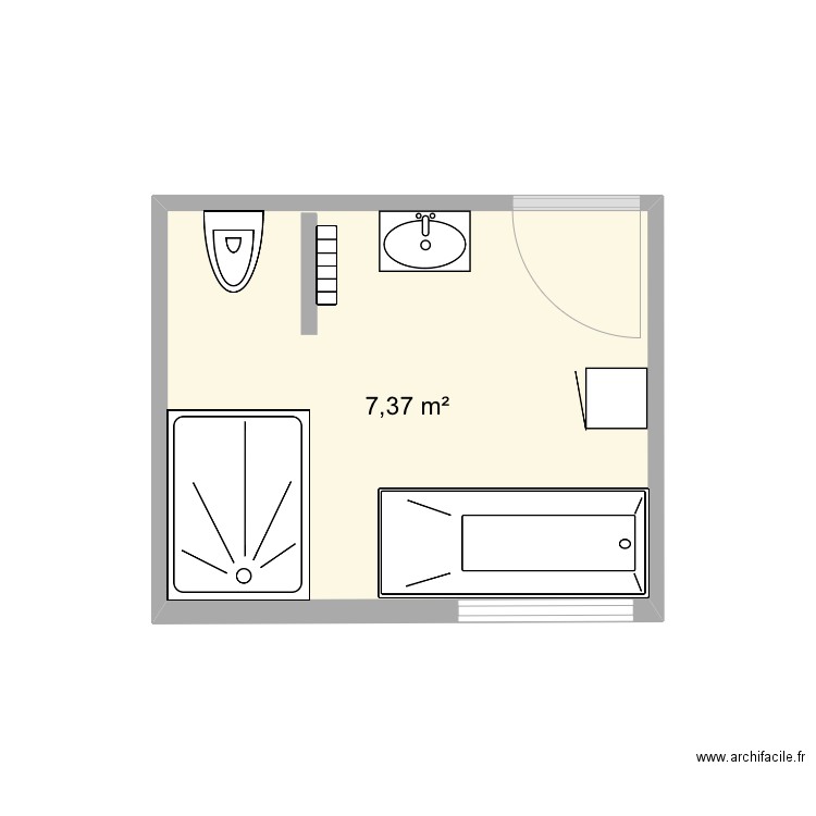 Salle de bains. Plan de 0 pièce et 0 m2