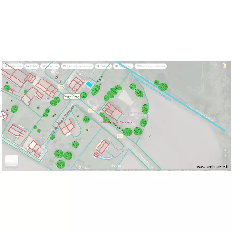 PLAN DE MASSE ST GEORGES. Plan de 