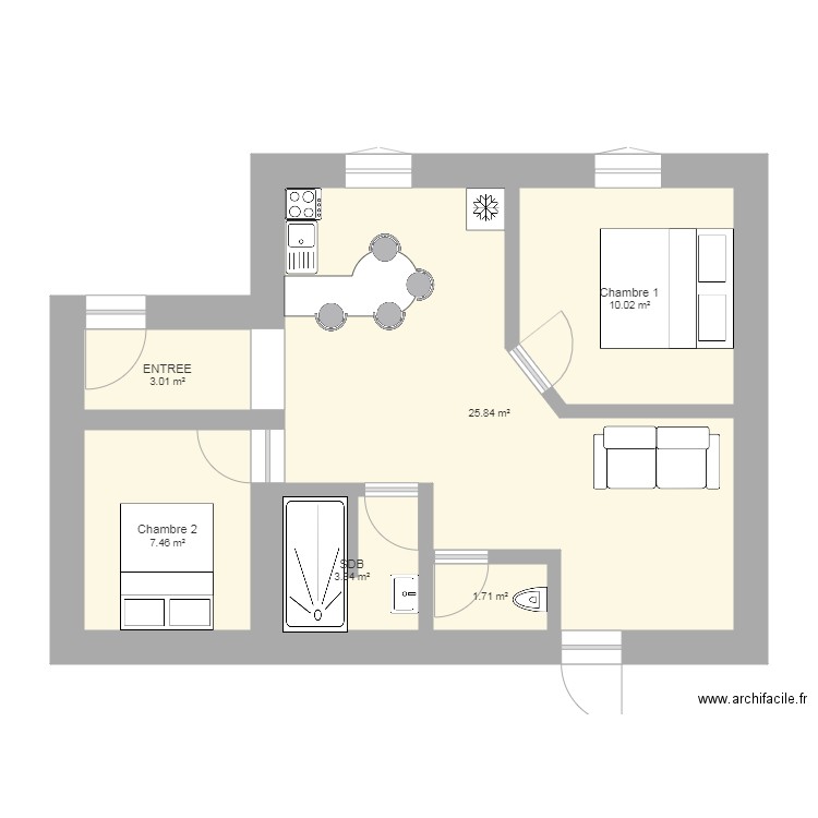 gite plan 3. Plan de 0 pièce et 0 m2