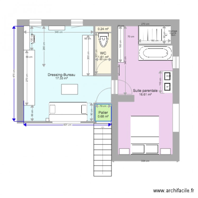 NOUVELLANTIN Suite parentale VF OPTION2. Plan de 0 pièce et 0 m2