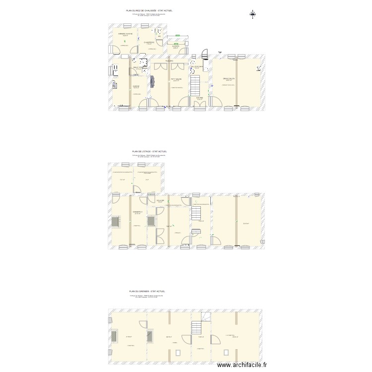 Route de l Abbaye  ETAT ACTUEL  Sept 2019. Plan de 0 pièce et 0 m2