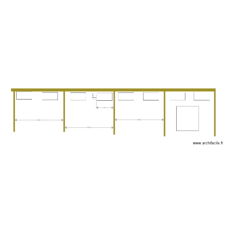 Gymnase . Plan de 0 pièce et 0 m2