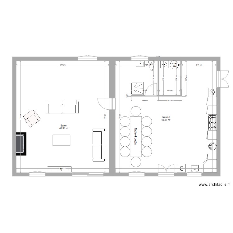 RDC Sagnemorte. Plan de 0 pièce et 0 m2