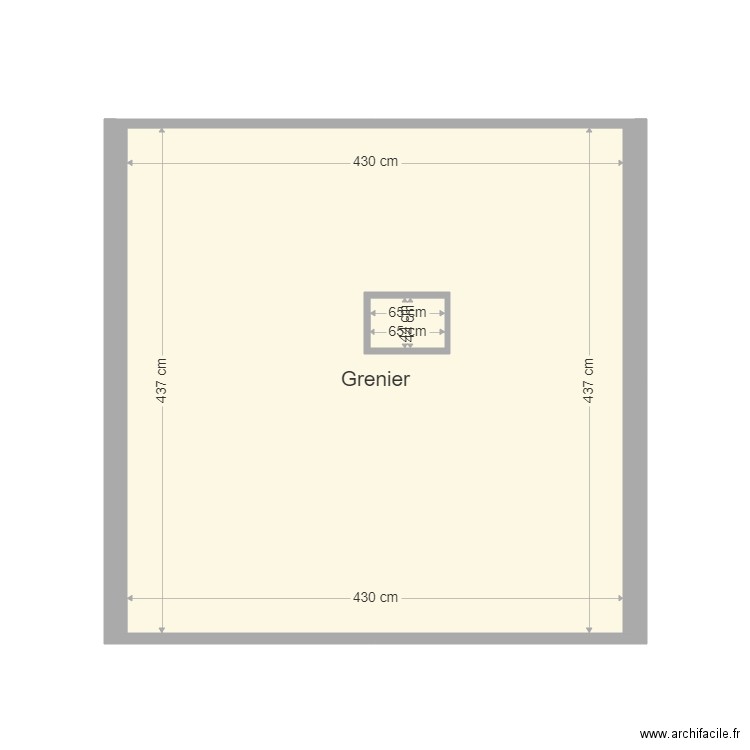 Grenier dimensions. Plan de 0 pièce et 0 m2