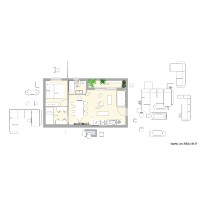 Appart rectangle 40m2