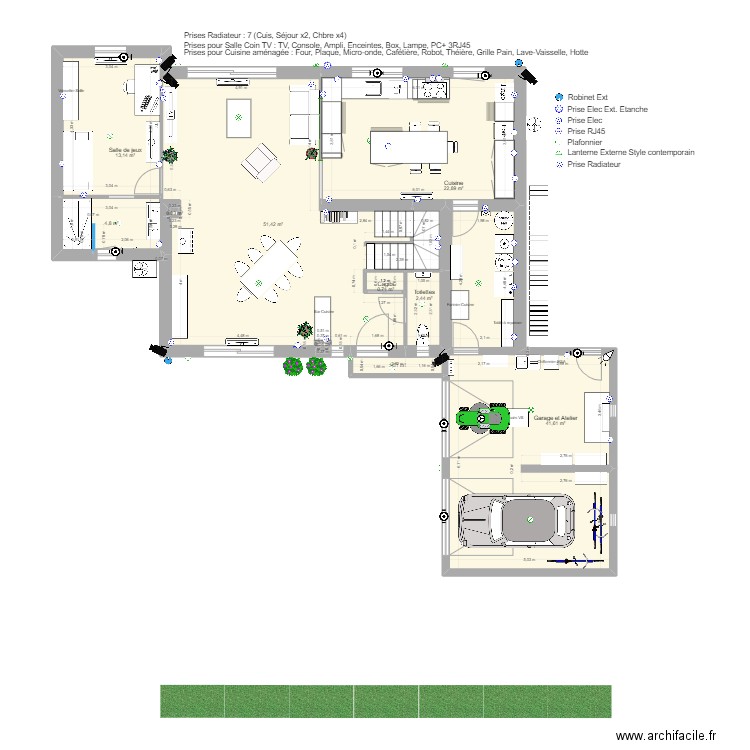 NEW Pavillon RdC Etage Suite MAP. Plan de 20 pièces et 206 m2