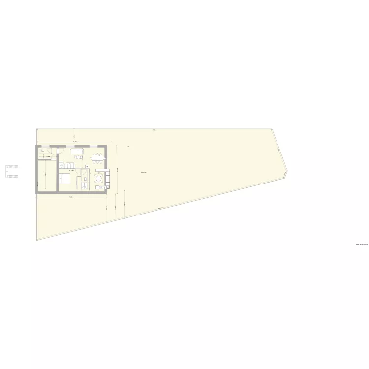 Montgeron Kani 2 Chambres. Plan de 