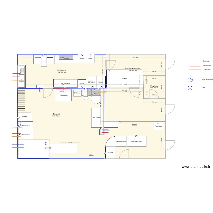 Projet La Ferté. Plan de 4 pièces et 112 m2