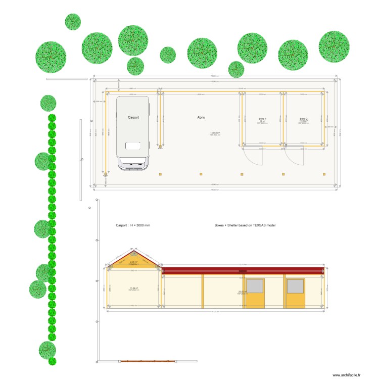Boxes chevaux 2 Plan dessiné par wilfrid... — free download