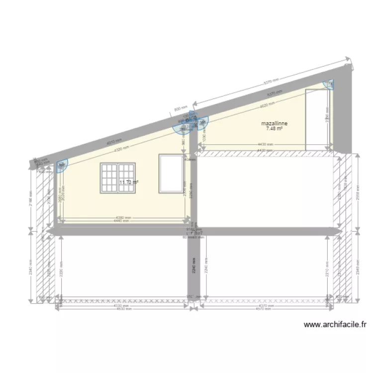 plan de coupe. Plan de 