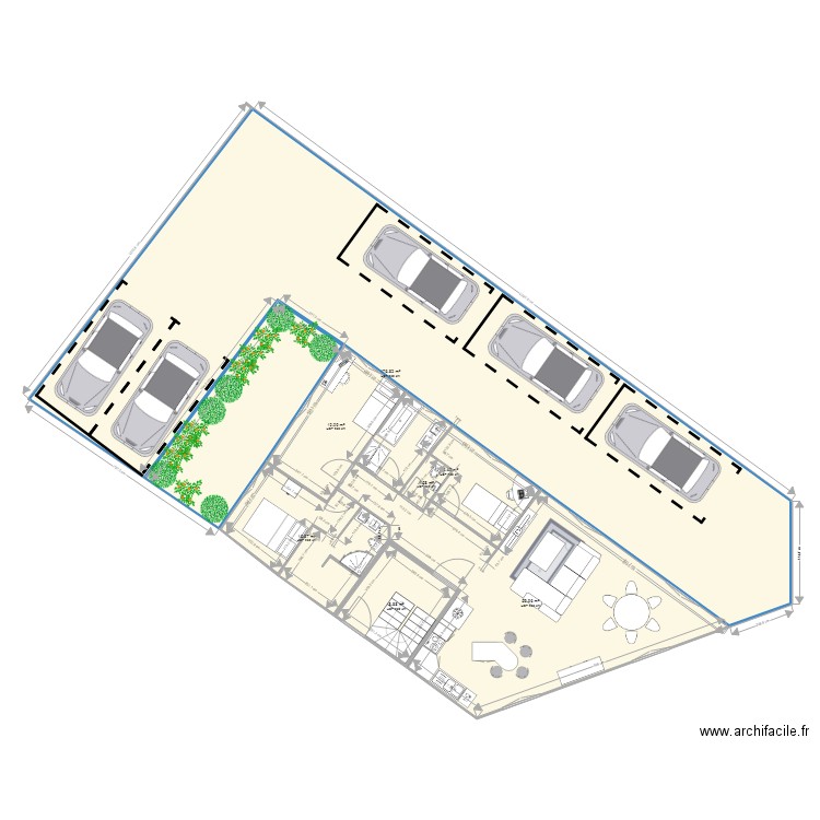 CBVjptAVRIL2019unAppartParNiveau. Plan de 0 pièce et 0 m2