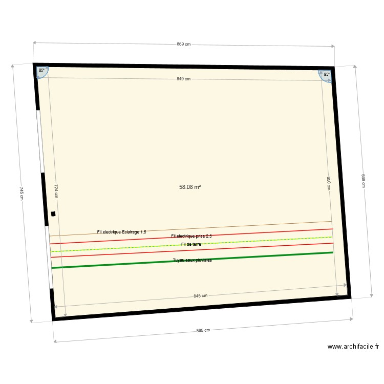 sous sol. Plan de 0 pièce et 0 m2