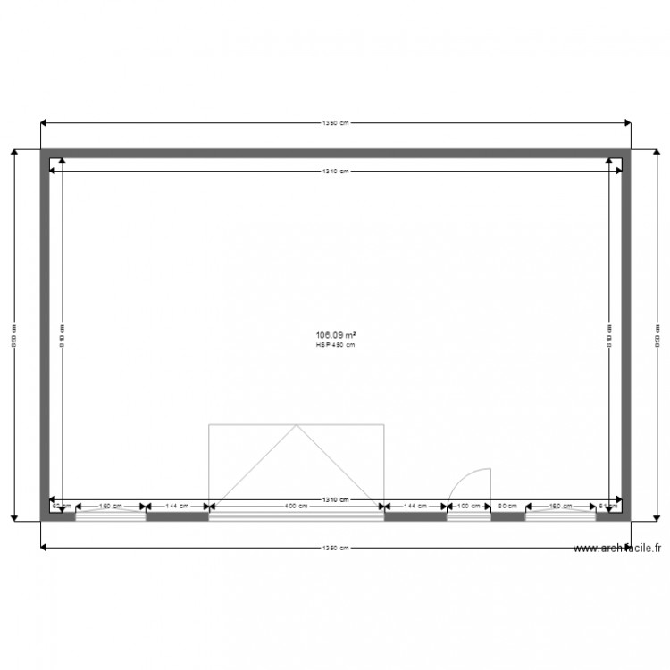 HANGAR 0. Plan de 0 pièce et 0 m2