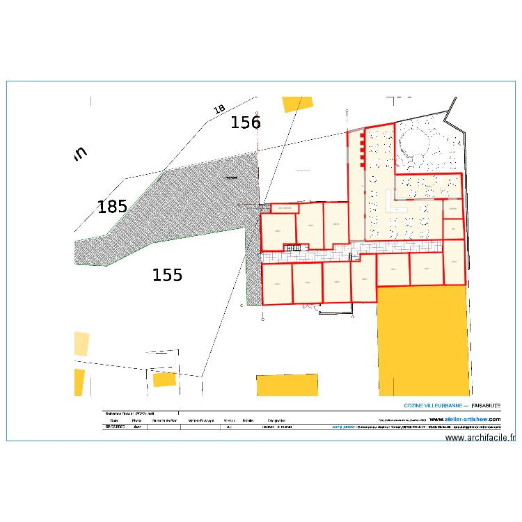 COZINE V6. Plan de 16 pièces et 474 m2