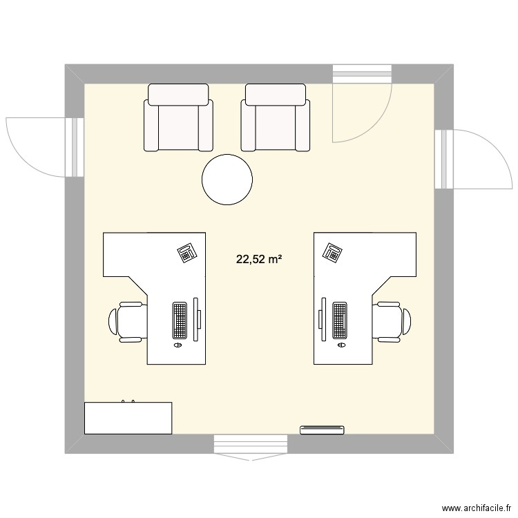 Plan bureau GRH 7. Plan de 0 pièce et 0 m2