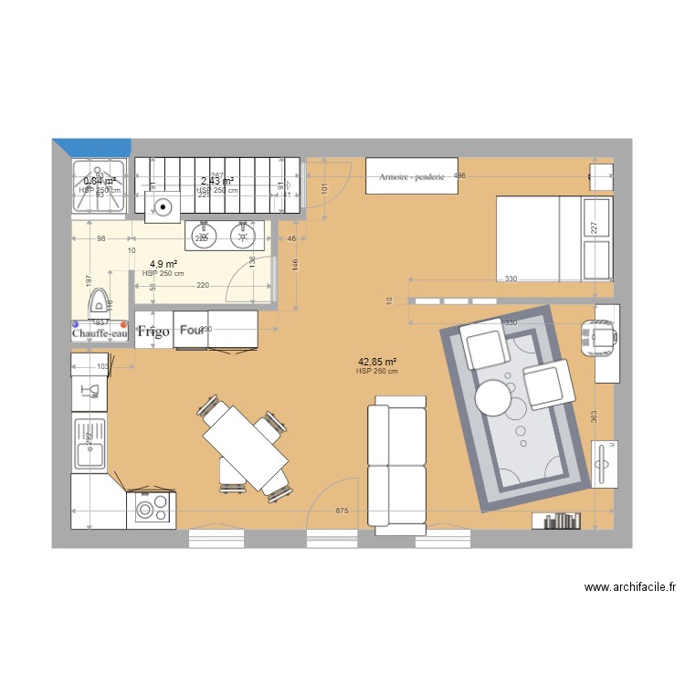 Audrey maisonnette 2. Plan de 4 pièces et 51 m2