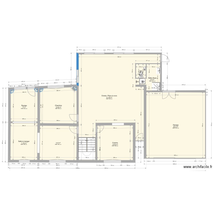 Projet RdC Version vue ensemble v1. Plan de 0 pièce et 0 m2