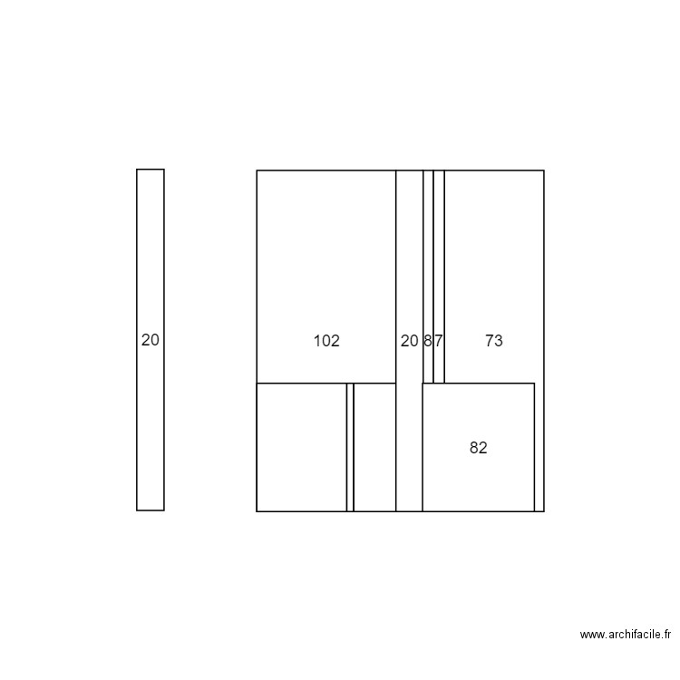 Mur 4. Plan de 0 pièce et 0 m2