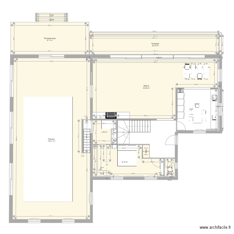 Plan RDC HAUT  V2. Plan de 0 pièce et 0 m2