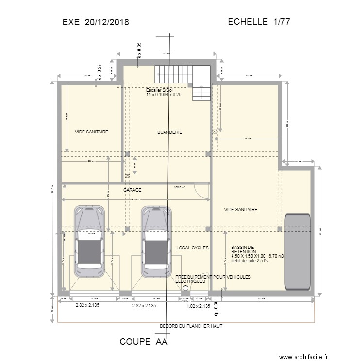 ROZAND   VILLARD  SOUS SOL A. Plan de 0 pièce et 0 m2