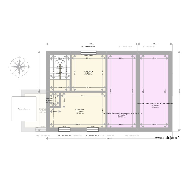 Mariniers. Plan de 13 pièces et 124 m2