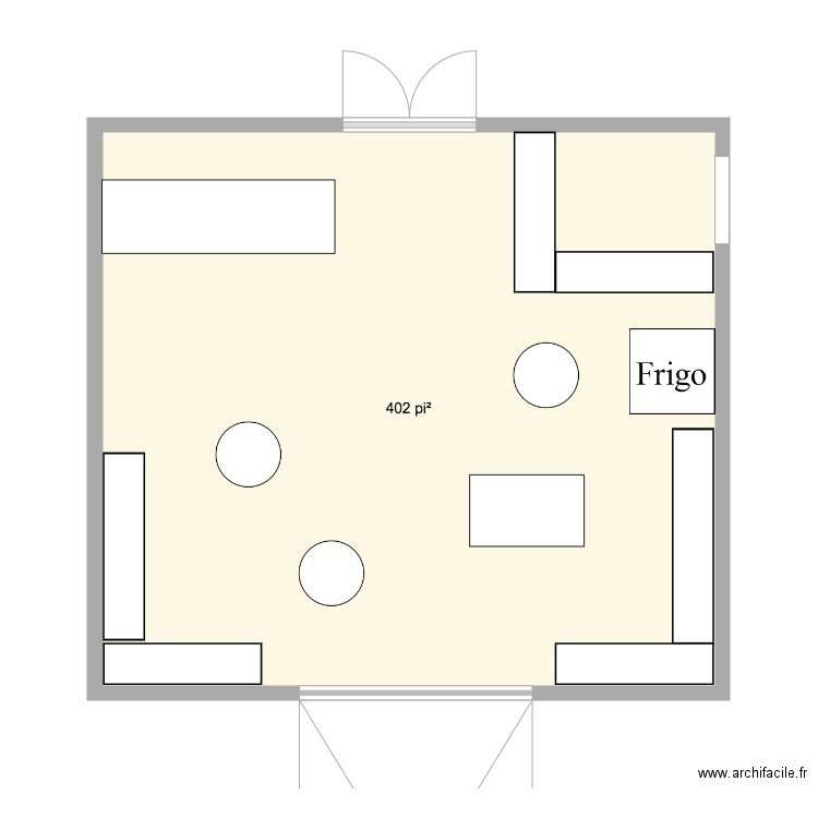 Kiosque 20 x 22 . Plan de 0 pièce et 0 m2