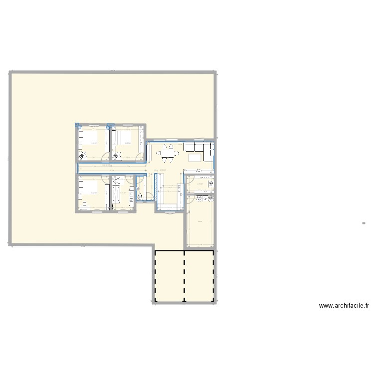 Maison ST THIB 100m2 max. Plan de 8 pièces et 349 m2