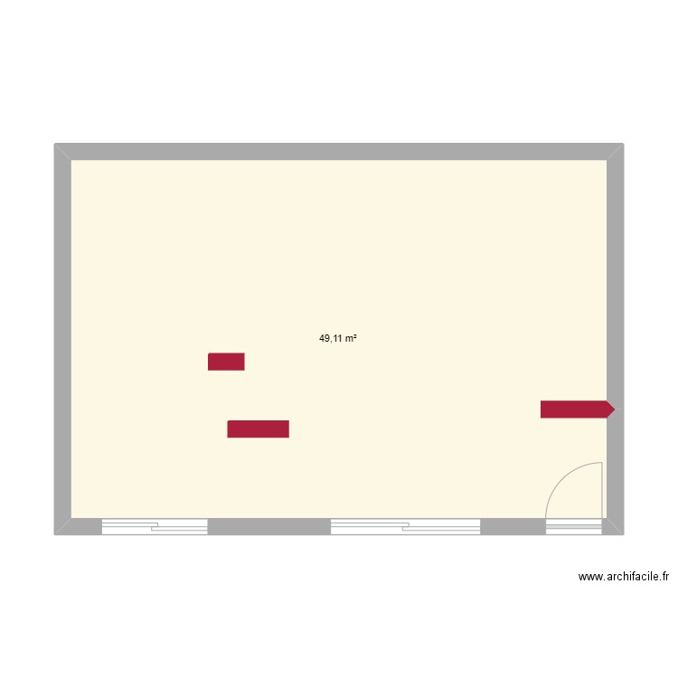 stud base 1 . Plan de 0 pièce et 0 m2