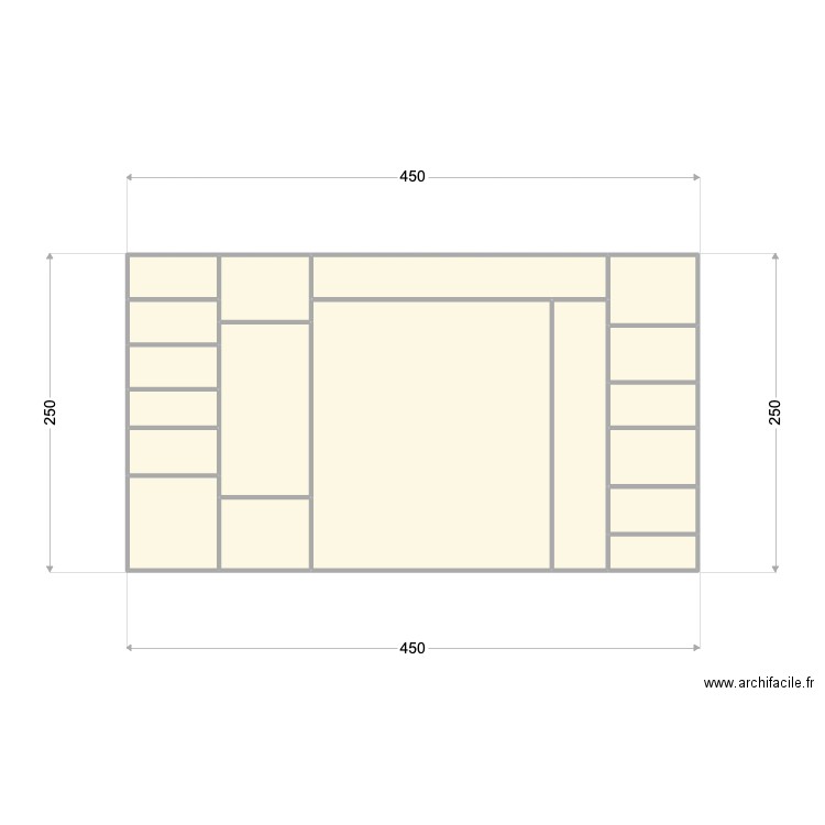 Placard Chambre C. Plan de 18 pièces et 11 m2