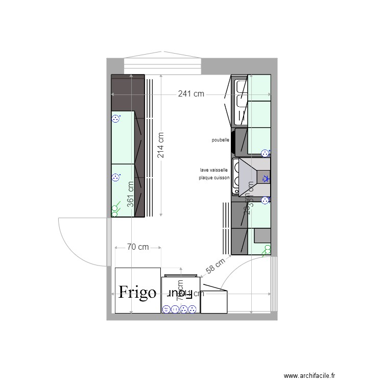 cuisine 33. Plan de 0 pièce et 0 m2