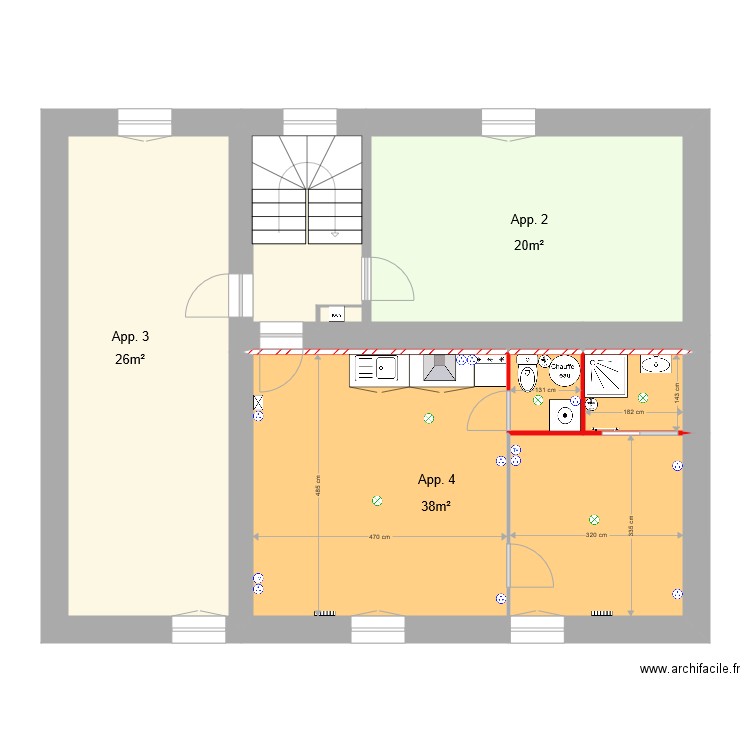 Pipon 1b. Plan de 0 pièce et 0 m2