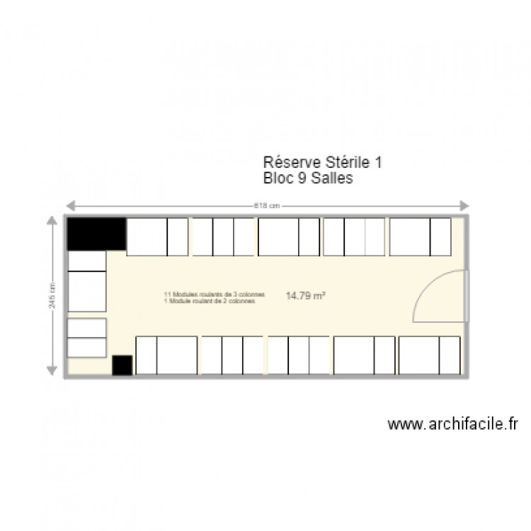 CH St ETIENNE Réserve Stérile 1. Plan de 0 pièce et 0 m2