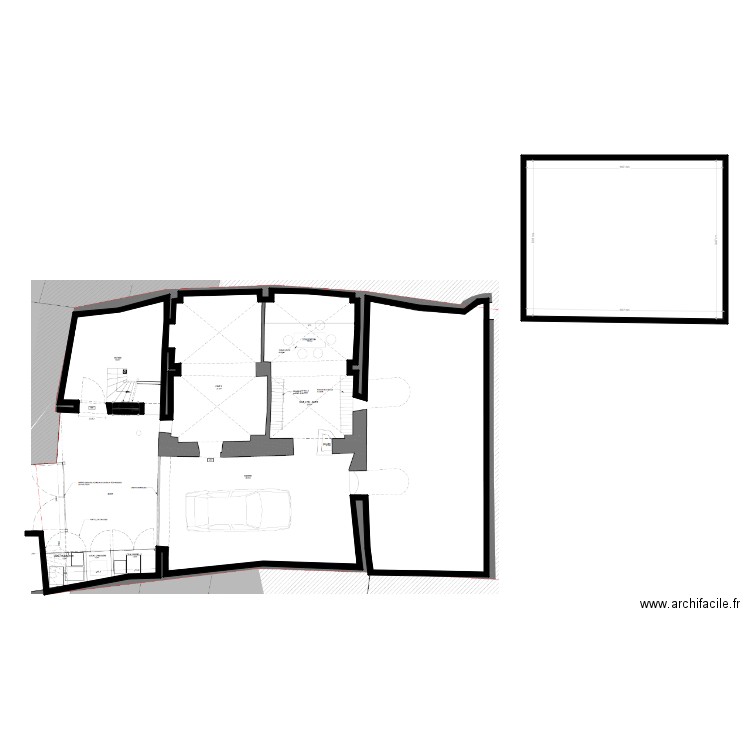 jhli. Plan de 3 pièces et 52 m2