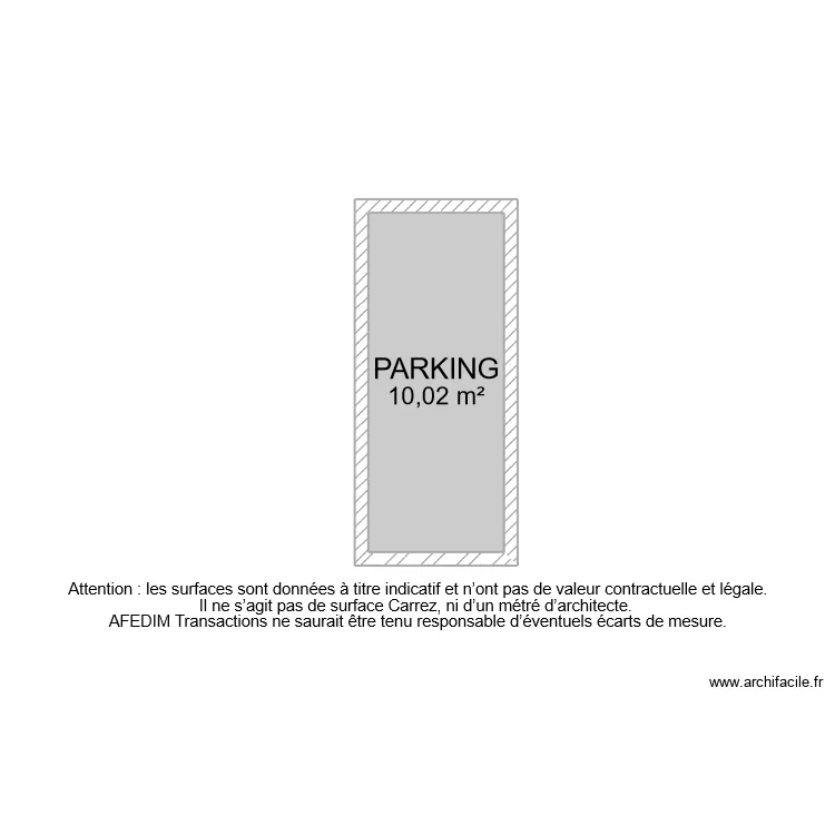 BI 10414 PARKING. Plan de 