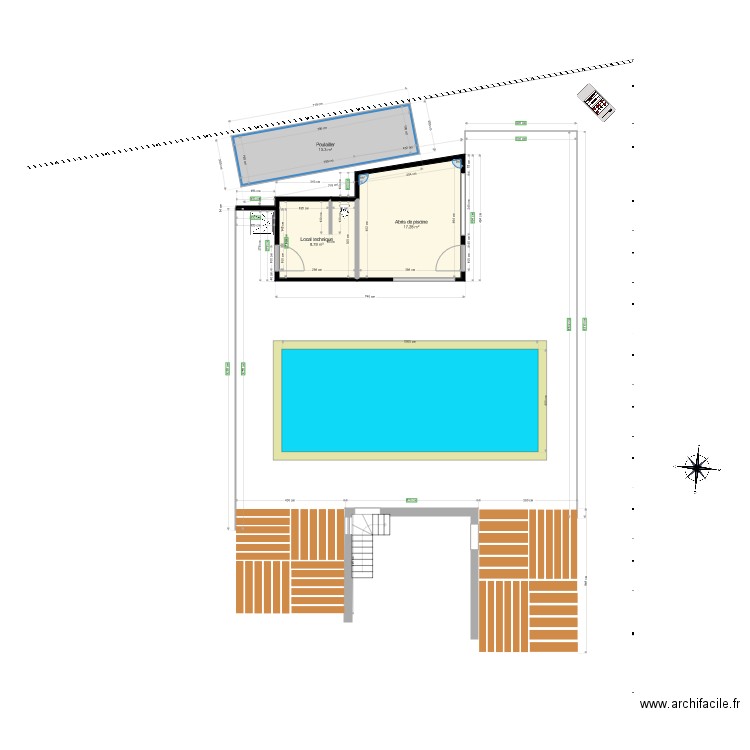 PoolHouseV5Pergola Mur only. Plan de 0 pièce et 0 m2