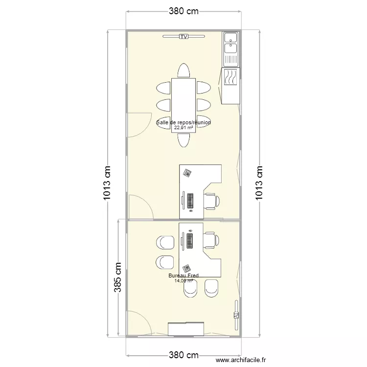 D&eacute;p&ocirc;t Reims. Plan de 