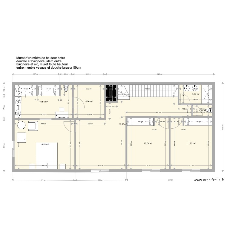 thibault valentine elne plan étage modifié 14 octobre 2021 variante sdb avec coiffeuse. Plan de 0 pièce et 0 m2