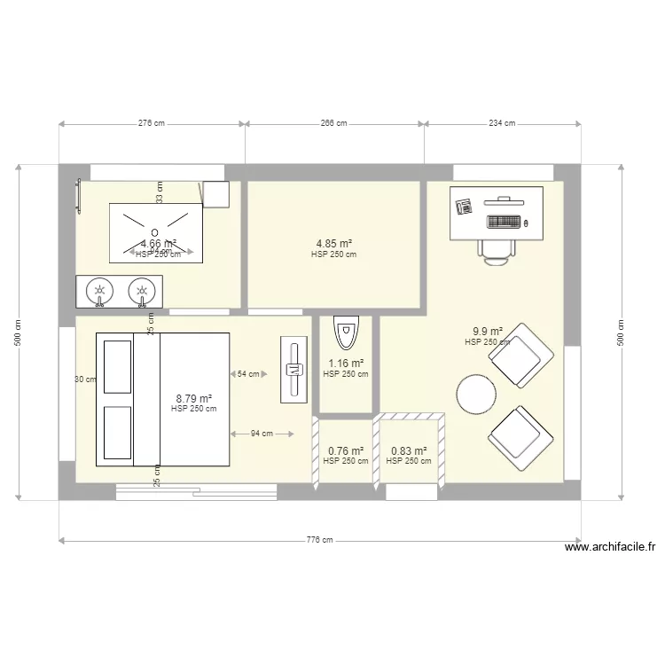 Projet extension MA4. Plan de 